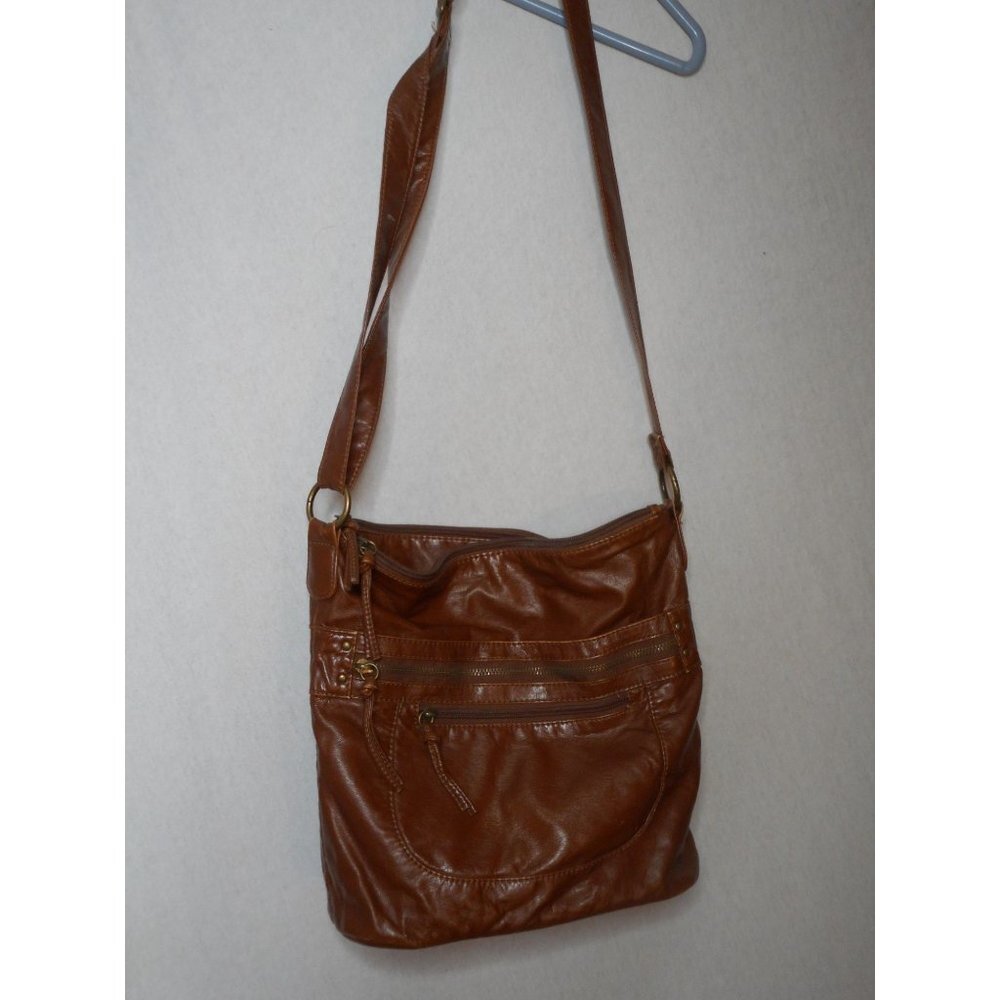 Brown Bueno Handbag Brown adjustable strap Lined Crossbody Purse Shoulder Bag - Picture 3 of 10